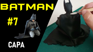 como hacer capa de batman o superheroe con arcilla polimerica