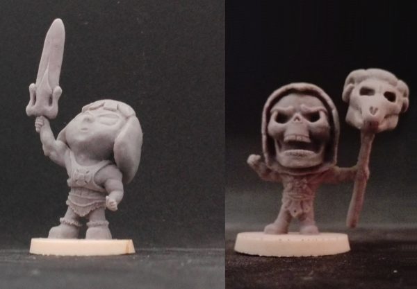 Escultura figura en miniatura heman y eskeletor chibi para juego de mesa warhammer rol (3)